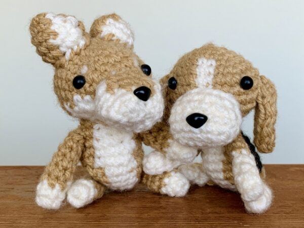 犬の編みぐるみ