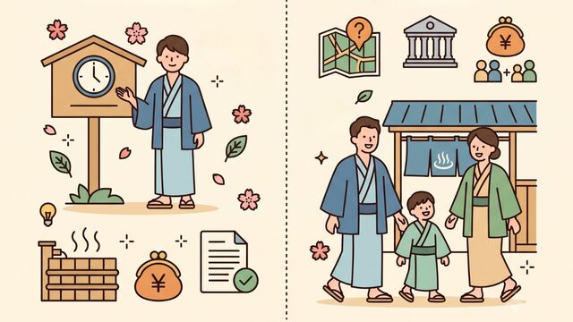 貸切風呂と家族風呂の違いから見る法規制と利用法