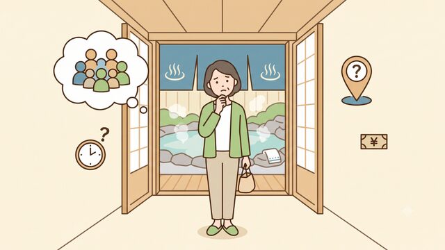 一人で温泉に行くのが恥ずかしいと感じる理由