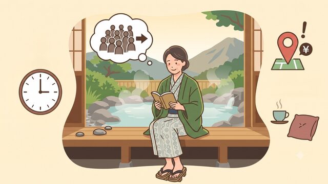 一人での温泉を恥ずかしいと思わずに楽しむコツ