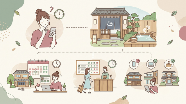 貸切風呂の予約はいつするのが安心?